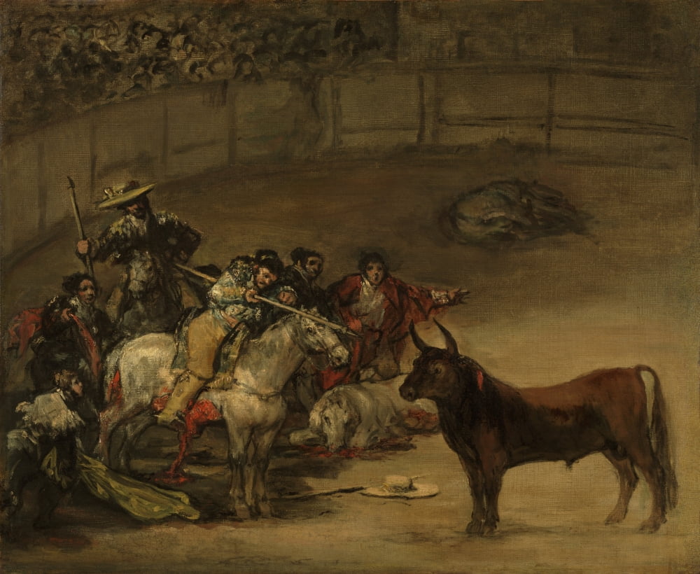 Bullfight Canvas Art - (24 x 18)