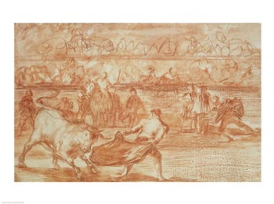 Bullfighting Canvas Art - Francisco De Goya (24 x 18)