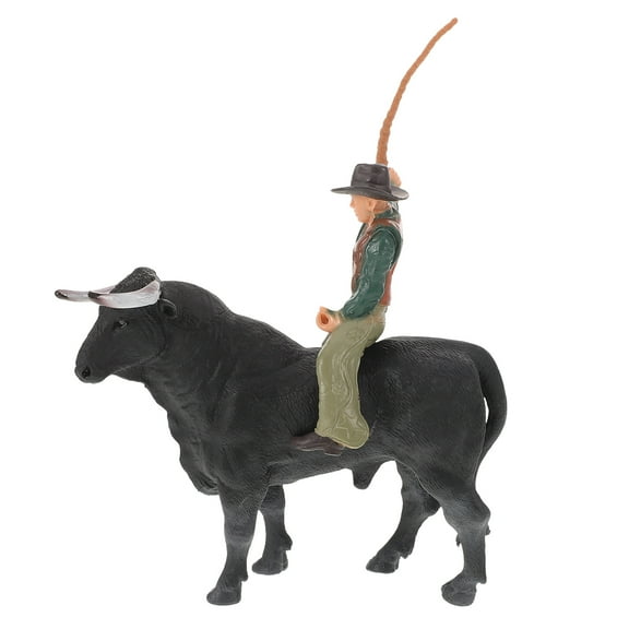 Bullfighting Model Toys Bull Craft Bullfighter Cattle Figurine Realistic Bull Model