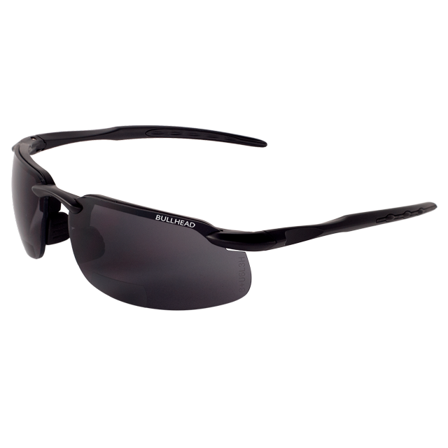 Bullhead BH106320 Swordfish Safety Glasses, Smoke Lens, Matte Black