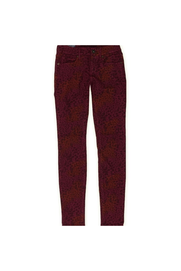 Co. Womens Leopard Print Skinny Fit Jeans, Red, Juniors, 5/6