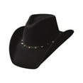 thumbnail image 1 of Bullhide Hats 0328BR Thunderbird Felt Black Cowboy Hat Size: XL, 1 of 2