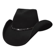 Bullhide Hats 0381BL Wild Horse Black Wool Cowboy Hat Size Medium