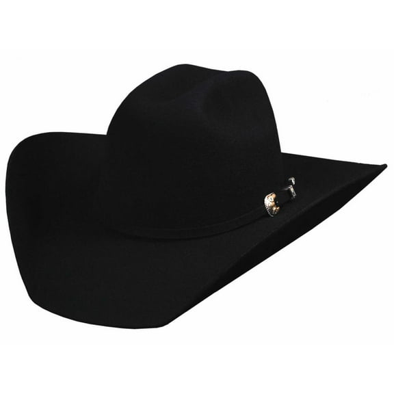 Bullhide Hats 0550Bl Rodeo Round-Up Collection Kingman 4X 7 1/2 Black Cowboy Hat