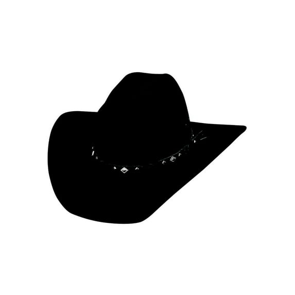 Bullhide Hats 0601BL Country Heritage Black Cowboy Hat Size: Medium