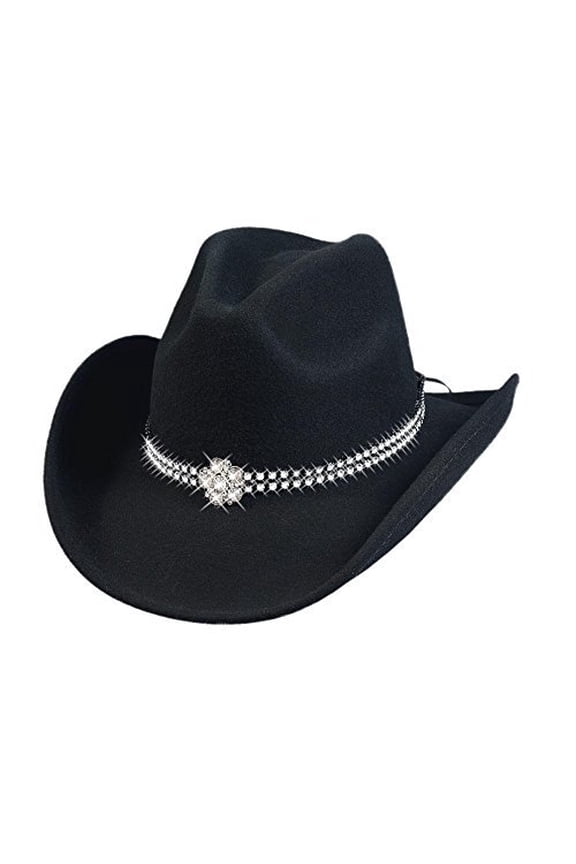 Hats 0604Bl Lil' Pardner Mine Small Black Cowboy Youth Hat
