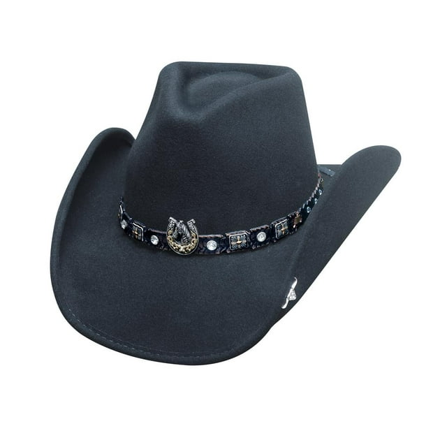 Bullhide Hats 0708Bl Horse Country Collection Dark Horse Medium Black Cowboy Hat