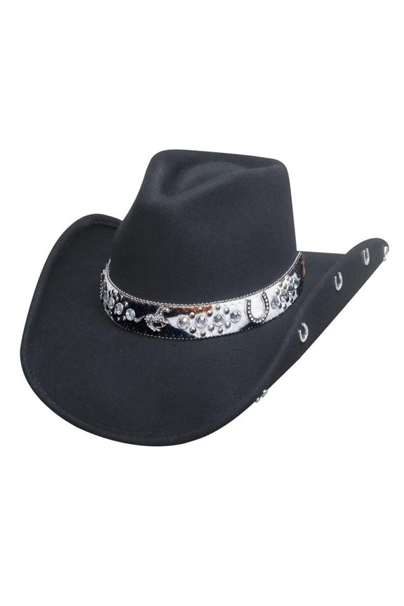 Hats 0710Bl Horse Country Collection Crazy Horse Small Black Cowboy Hat