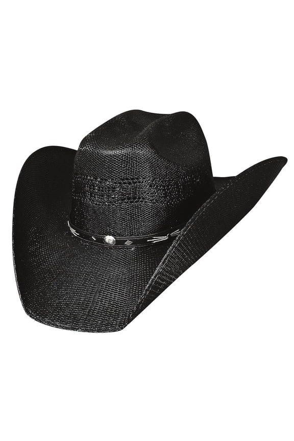 Montecarlo / Bullhide Hats STOCKYARD 20X Bangora Straw Western Cowboy Hat 6 7/8 Black