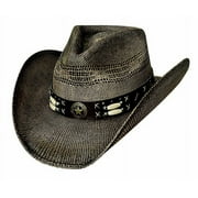 Bullhide Desperado - Straw Cowboy Hat Large Brown