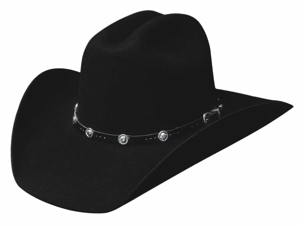 Bullhide Skynard Black Wool Felt Cowboy Hat Adult Unisex Large Bullhide Skynard Black Wool Western Hat with Beaded Band  main image 3