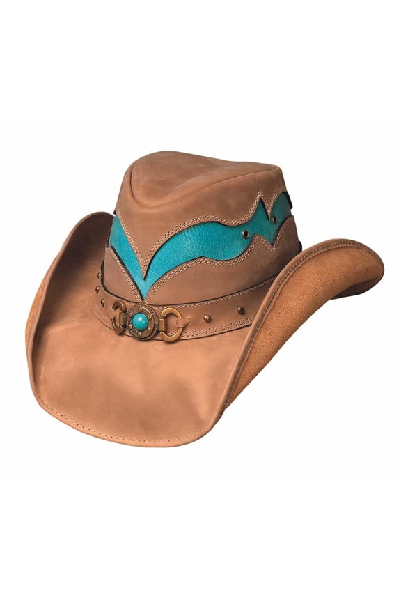 Hats 4018Ct Cascade Range Small Camel/Turquoise Cowboy Hat