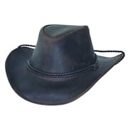 Bullhide Hilltop - Leather Cowboy Hat Chocolate, Small