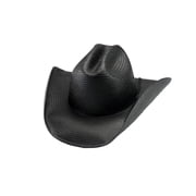Bullhide Mc Graw - Shapeable Panama Straw Cowboy Hat Small Black