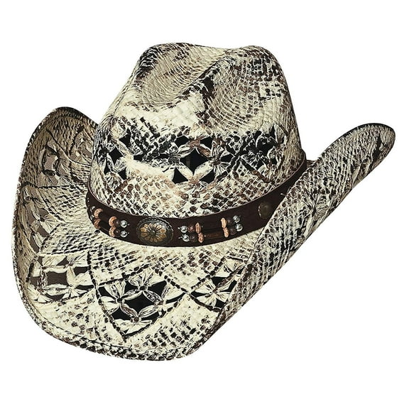 Bullhide Montecarlo Girl Next Door Painted Toyo Straw Western Hat Medium