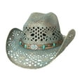 thumbnail image 1 of Bullhide Temptations - Shapeable Straw Cowboy Hat Medium Blue, 1 of 2