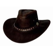 Bullhide Leather Timber Mountain Brown Cowboy Hat in Size X-Large