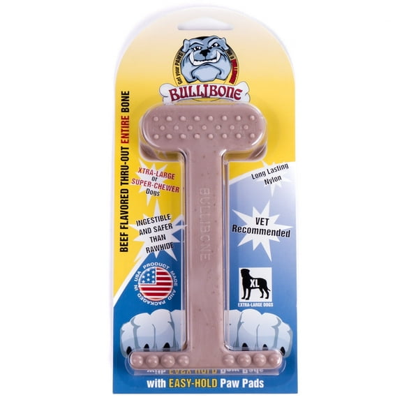 Bullibone Extra Large Beef Flavored Dental Hygiene Chew Toy for Dogs