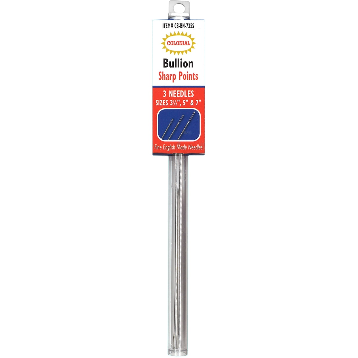 Bullion Needles-Sharp Point 3.5 Inch, 2.625 Inch, 2.5 Inch & 2.25