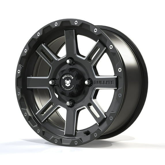 Bullite Wheels BT-02 Lancer UTV ATV SXS Rims Gunmetal Gray 14" | 4x156 | 5+2 Offset | Polaris RZR 1000 XP/Ranger XP 900/1000 (14")