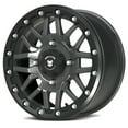 thumbnail image 1 of Bullite Wheels BT-06 Berserker 15in UTV ATV SXS Beadlock 15x7 Rims Satin Black, 4x156 Bolt Pattern, 5+2 Offset, Compatible with Polaris RZR 1000 XP/Ranger XP 900/1000 (15"), 1 of 4