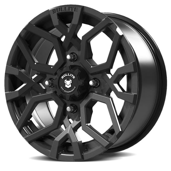 Bullite Wheels BT-07 Caster UTV ATV SXS Rims Gunmetal Gray 14"  | 4x137 | 5+2 Offset | Can-Am Maverick X3 Commander Renegade Outlander Defender (14")