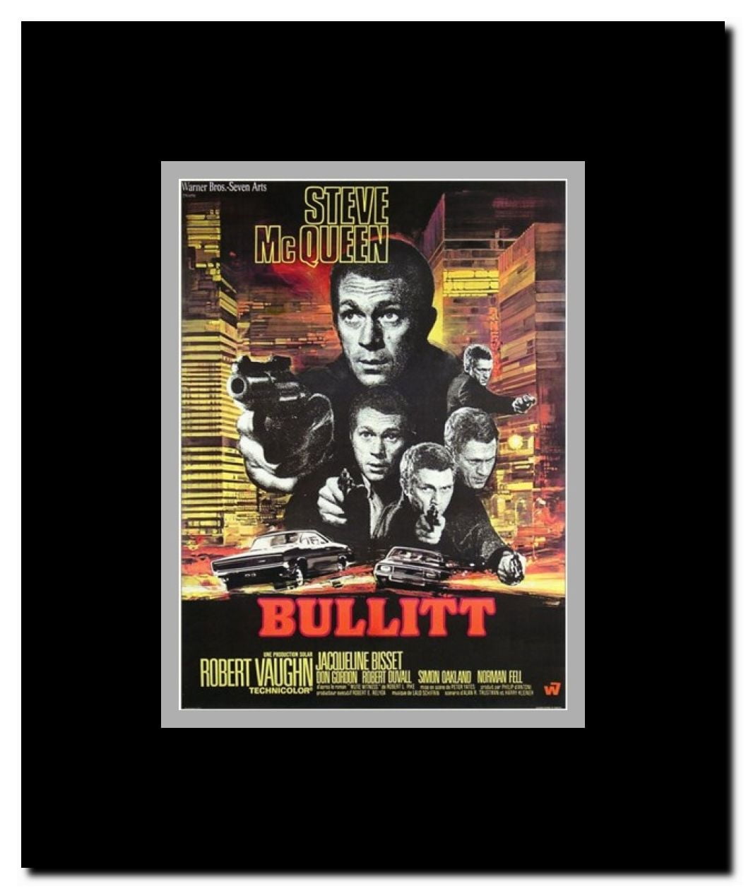 Bullitt Framed Movie Poster