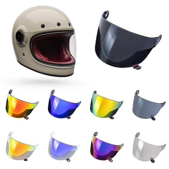 Bullitt Helmet Visor for BELL Bubble Face Shield Accessories Retro Moto Lens