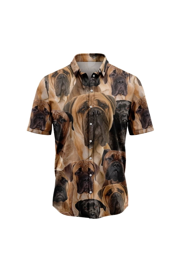 Bullmastiff Awesome Aloha Hawaiian Shirt