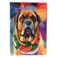 thumbnail image 1 of Bullmastiff Christmas House Flag, 1 of 7