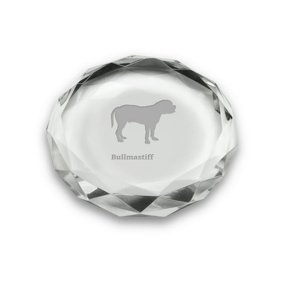 Bullmastiff Deep Etched Paperweight