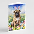 thumbnail image 1 of Bullmastiff Easter Egg Hunt Greeting Cards Pack of 8 7 in x 5 in, 1 of 3