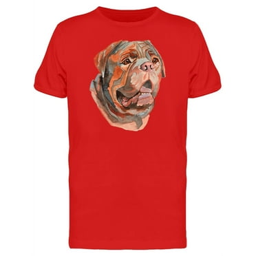 Bullmastiff Painting T-Shirt Men -Image by Shutterstock, Male 3X-Large