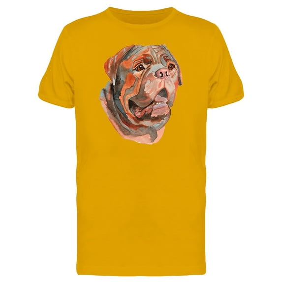 Bullmastiff Painting T-Shirt Men -Image by Shutterstock, Male Large