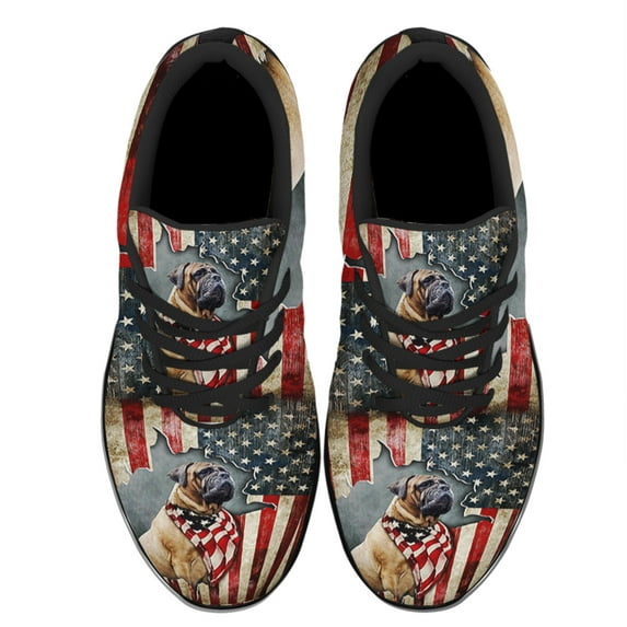 Bullmastiff Shoes Women's Fashion Sneakers Tennis Running Shoes for Men Women Black Size 13