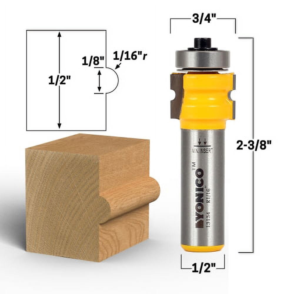 Bullnose Router Bit 1/8