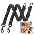 thumbnail image 1 of Bullpaw Dog Seat Belt Retractable Dog Car Harness Adjustable Nylon Pet Safety Seat Belt with Reflective Stripe for Vehicle, 1 of 8