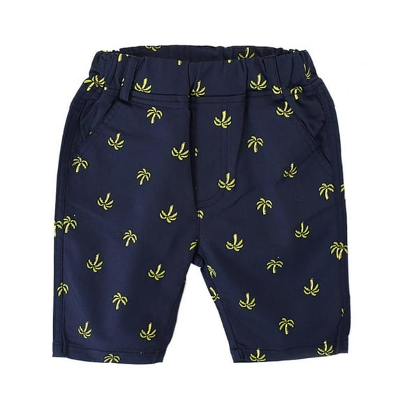 Bullpiano 1-6T Summer Boys' Casual Shorts Sports Shorts Children's Shorts Moisture-wicking Smooth Fabric Shorts for Running Fitness (Dark blue)