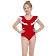 thumbnail image 1 of Bullpiano 2-12T Beach Swimwear Princess Beachwear Summer Bikini Breathable Toddler Girls Ruffled Swimsuits Bathing Suits, 1 of 2