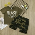 thumbnail image 1 of Bullpiano 2Pcs Toddler Boys Casual Outfit Set Kids Letter Print T-shirt Tops Harem Shorts Pants Summer Clothes, 2-6T, 1 of 8