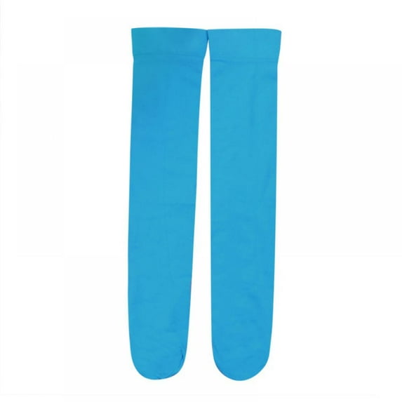 Bullpiano 3-12Y Kids Sock Candy Color Baby Knee High Long Socks For Girl Children Clothing Accessories 7 Colors (Blue)