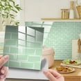 thumbnail image 1 of Bullpiano 7.87" x 7.87" Anti-Mold 3D Self-Adhesive Wall Tiles for Kitchen and Bathroom 10 Piece, 1 of 9