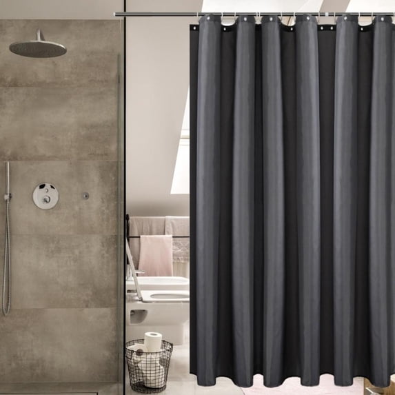 Bullpiano 71"*71" Shower Curtains/ Shower Curtain Liner Shower Curtains, Hooks & Liners White Shower Curtain/ Shower Curtains Shower Liner/ Black Shower Curtain Shower Curtain with Liner