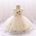thumbnail image 1 of Bullpiano Baby Girl Lace Dress Toddler Tulle Sleeveless Princess Party Wedding Pageant Toddler Baby Girls Party Tutu Gown Dresses, 1 of 8