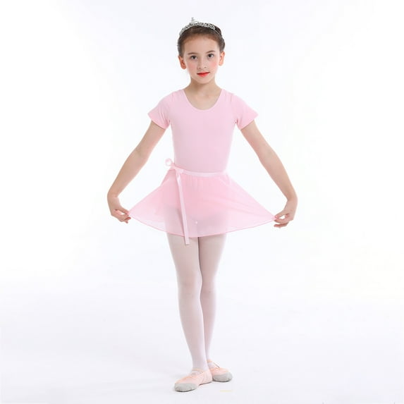Bullpiano Girls Long Sleeve Leotard with Skirt Dance Dress Kid Toddler Ballerina Dress Outfits 3-9 Years