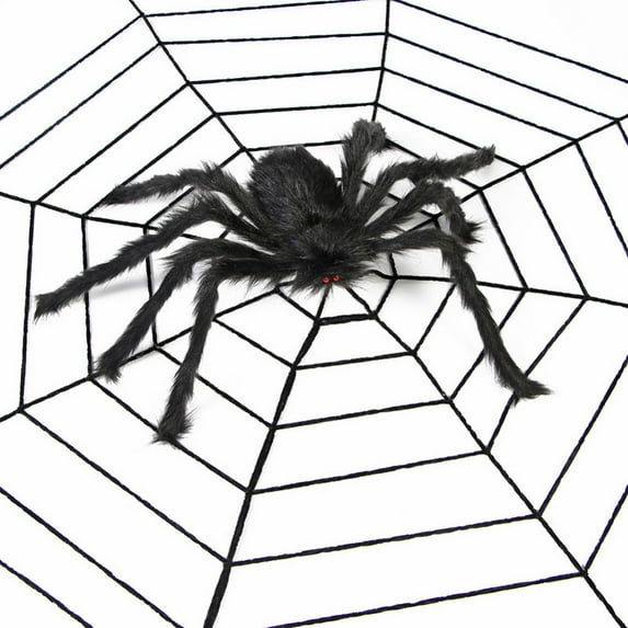 Bullpiano Halloween Spider Decorations, Realistic Hairy Spiders, Scary Spider Props for Indoor, Outdoor and Yard Creepy Decor