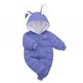 thumbnail image 1 of Bullpiano Newborn Baby Jumpsuit Outfit Hoody Coat Winter Warm Toddler Clothes Jumpsuit Windproof Romper, 1 of 4