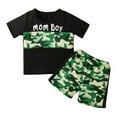 thumbnail image 1 of Bullpiano Toddler Baby Boys Outfits Short Sleeve T-Shirt Tops+Short Pants 2Pcs Summer Cotton Clothes Set, 1 of 8