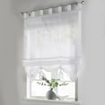 thumbnail image 1 of Bullpiano White Sheer Curtain 1 Panels Sheer Curtains Solid Semi-Transparent Window Treatment Drapes Rod Pocket Voile Sheer Curtain for Bedroom/Living Room Sheer Curtain Panels Set, 1 of 5