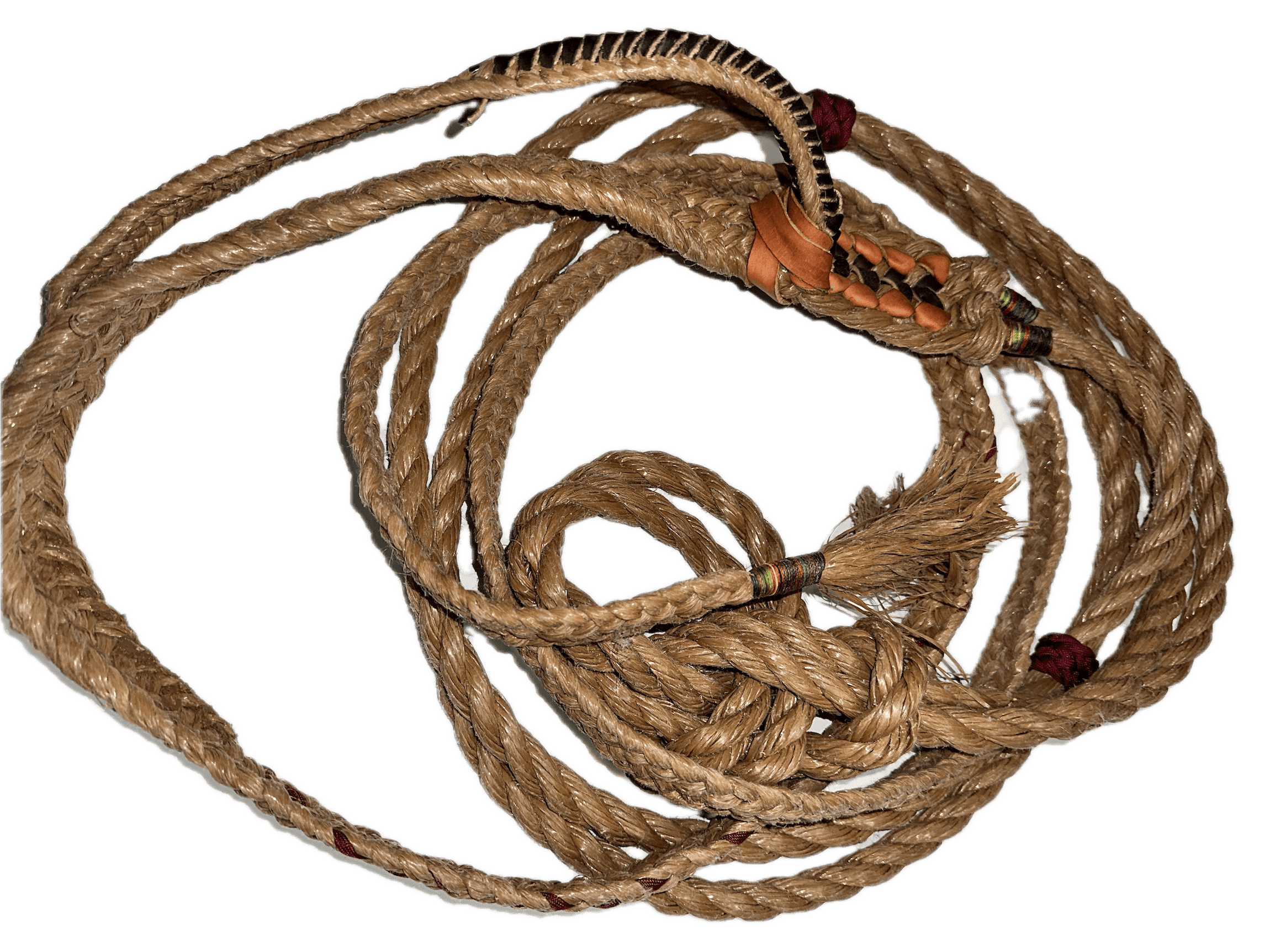 Bull Riding Rope Parts FCBR SINCE 1996 9x7 Bull Rope Right Hand Half Lace Bull Riding Gear ...